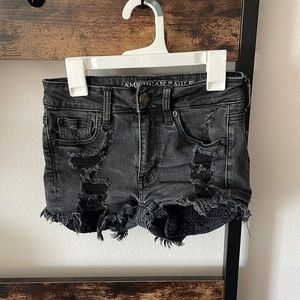 Black American eagle shorts